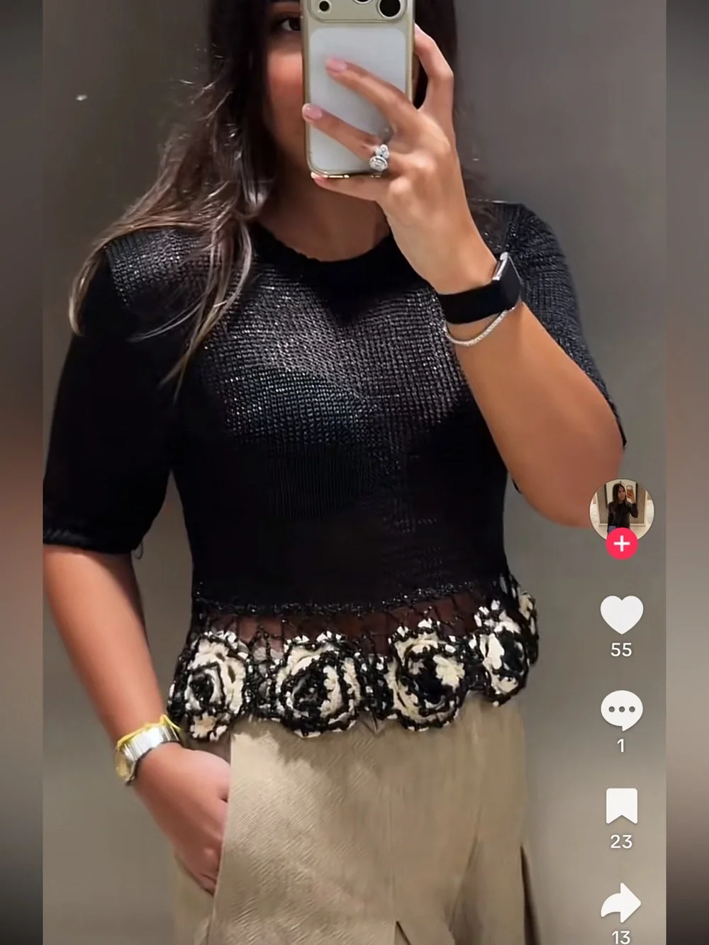 Zara round neck